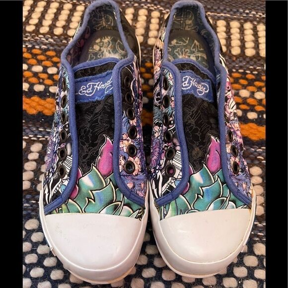 Don Ed Hardy Design shoes sz 5 - Picture 1 of 9